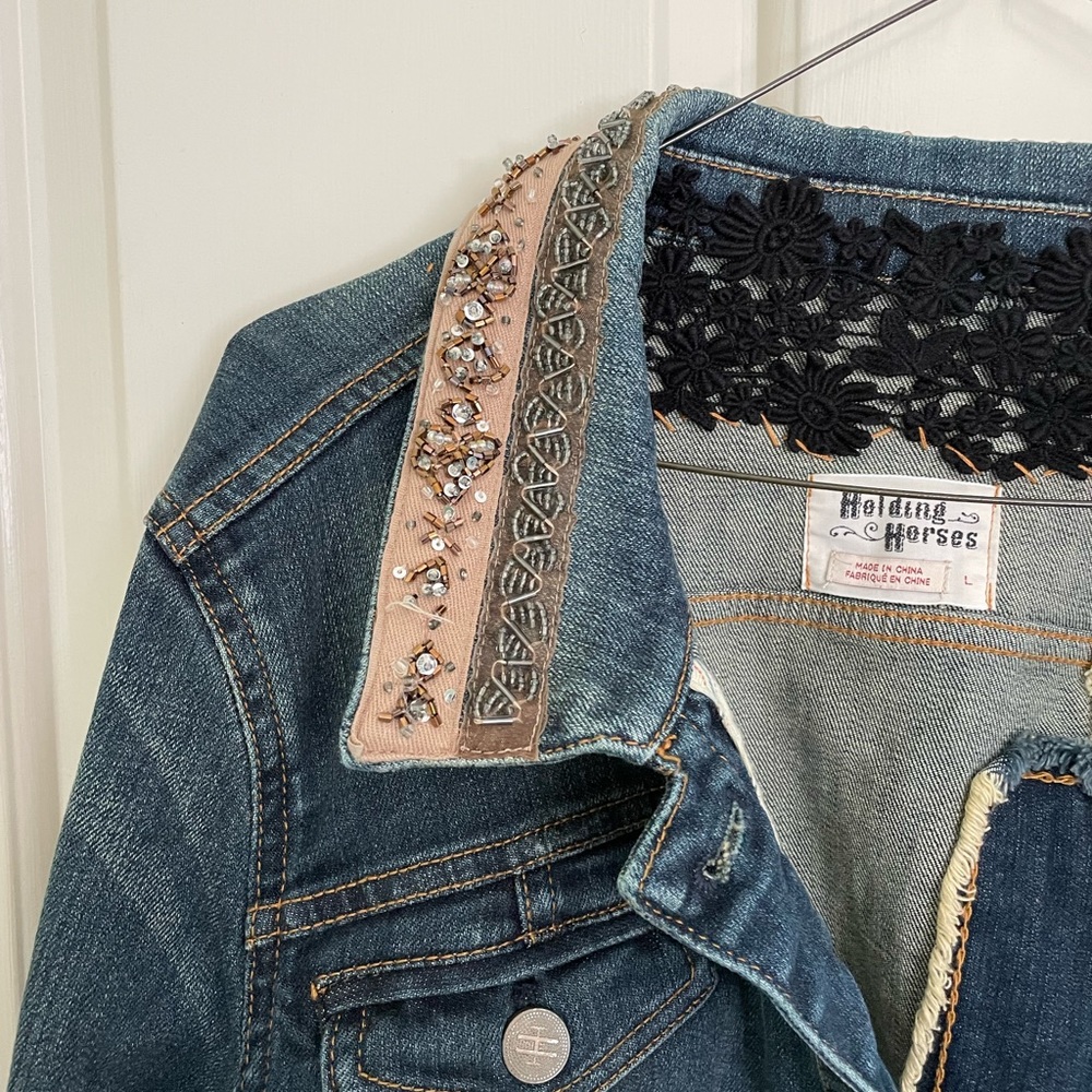 Anthropologie Holding Horses Jean Jacket